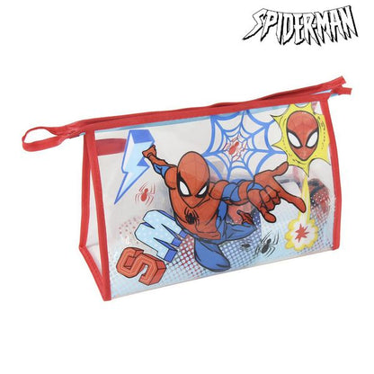Borsa da Toilette Scuola Spiderman (6 pezzi) Rosso Blu