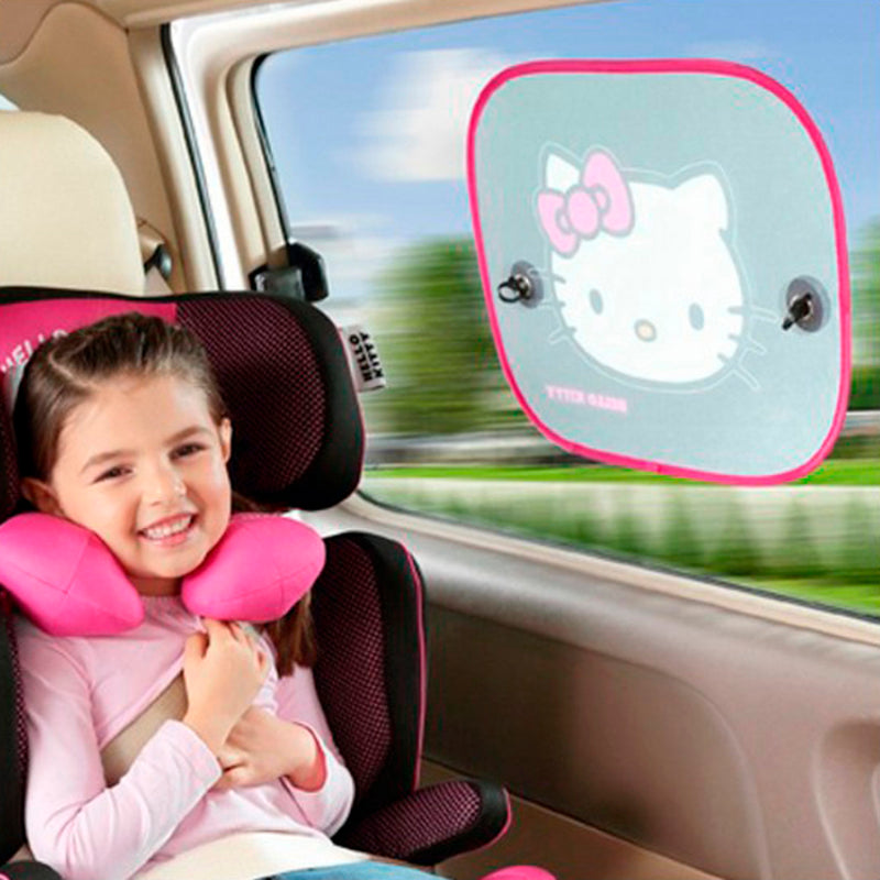 Tenda Oscurante per Auto Hello Kitty KIT3014 Per Bambini (44 x 36 cm) (2 pz)