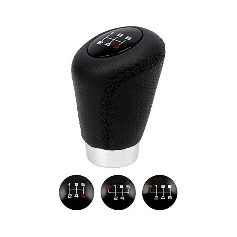 Pomello leva cambio BC Corona Sport in pelle nera