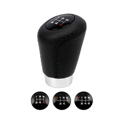 Pomello leva cambio BC Corona Sport in pelle nera