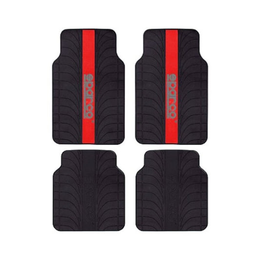 Set Tappetini Auto Sparco SPC1913RS Universali Nero/Rosso (4 pz)