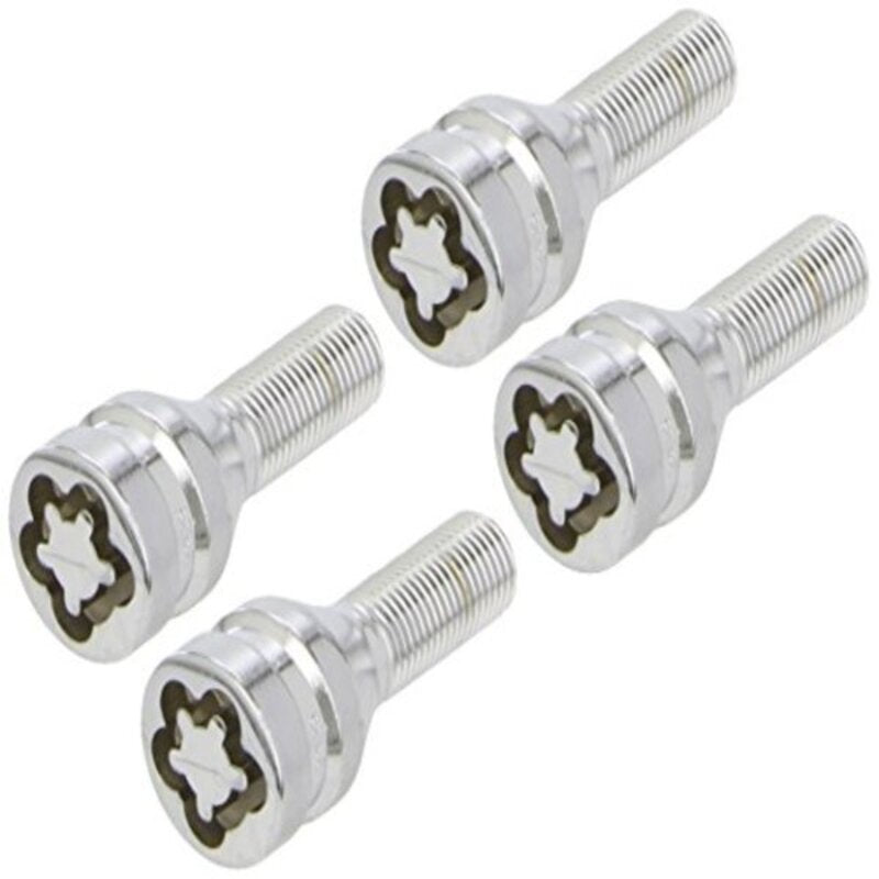Viti Antifurto BC Corona 12X125 L28 17/19 Silver (4 ud)