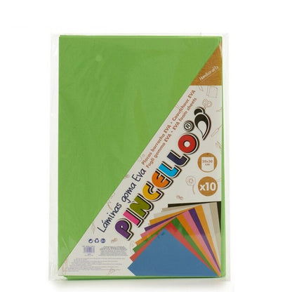 Paper Green Eva Rubber 10 (30 x 2 x 20 cm) (10 Pieces)