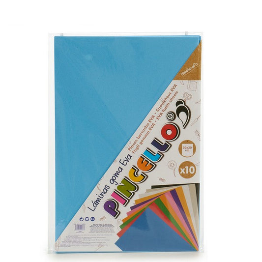 Paper Blue Eva Rubber 10 (30 x 0,2 x 20 cm) (10 Pieces)
