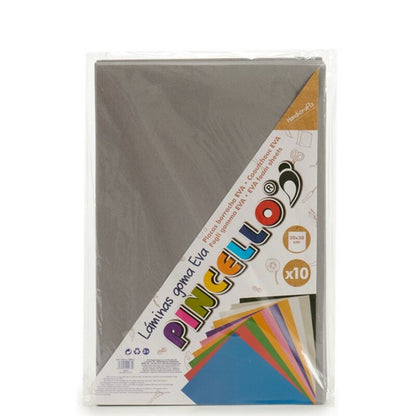 Paper Grey Eva Rubber 10 (30 x 2 x 20 cm) (10 Pieces)
