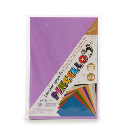 Gomma Eva Viola 10 (30 x 2 x 20 cm) (10 Pezzi)