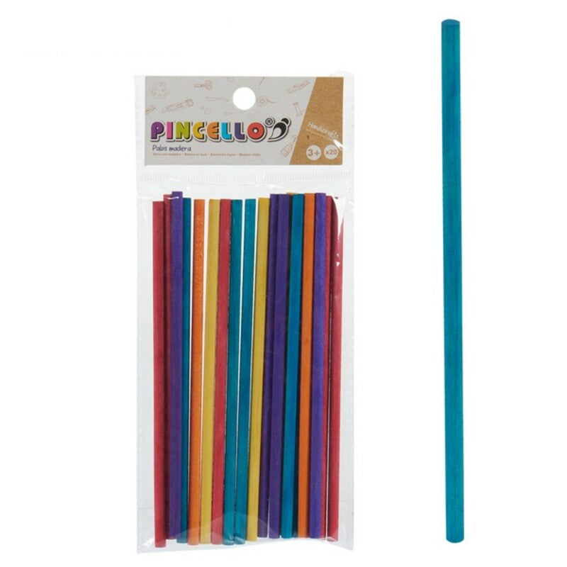 Sticks Multicolour Wood (20 Pieces)
