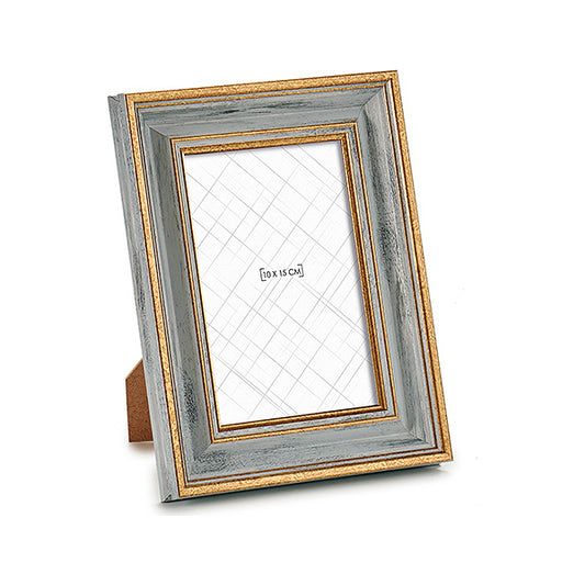 Portafoto Dorato (2 x 21 x 16 cm) (10 x 15 cm)