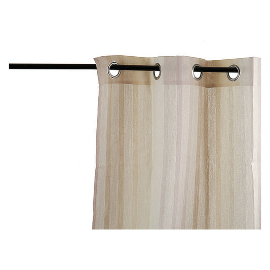 Curtains Beige Stripes (260 x 1 x 140 cm)