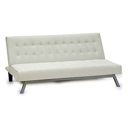 Divano in similpelle bianca (83 x 79 x 180 cm)