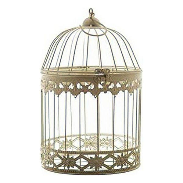 Cage White Metal Ironwork (19 x 30 x 19 cm)