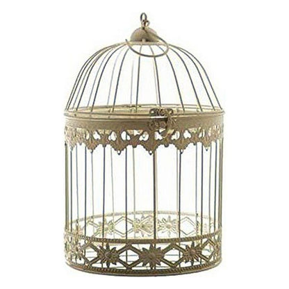 Cage White Metal Ironwork (19 x 30 x 19 cm)