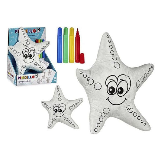Gioco artigianale Stella Nero Bianco (11 x 26 x 21 cm)