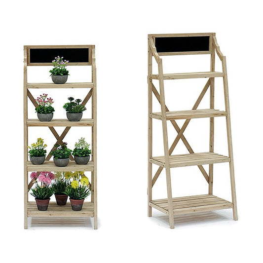 Ripiani in legno (46 x 168 x 68 cm) 4 ripiani
