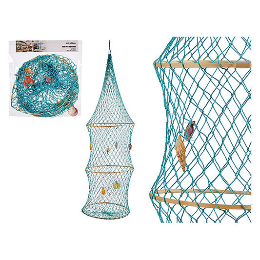 Basket Turquoise Red (29 x 75 x 29 cm)