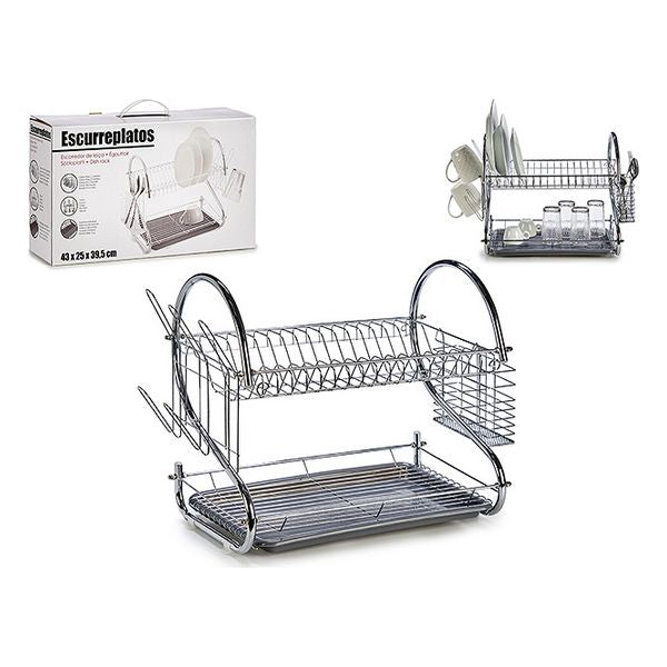 Scolapiatti per Lavello Cucina Antracite (25 x 39 x 43 cm)
