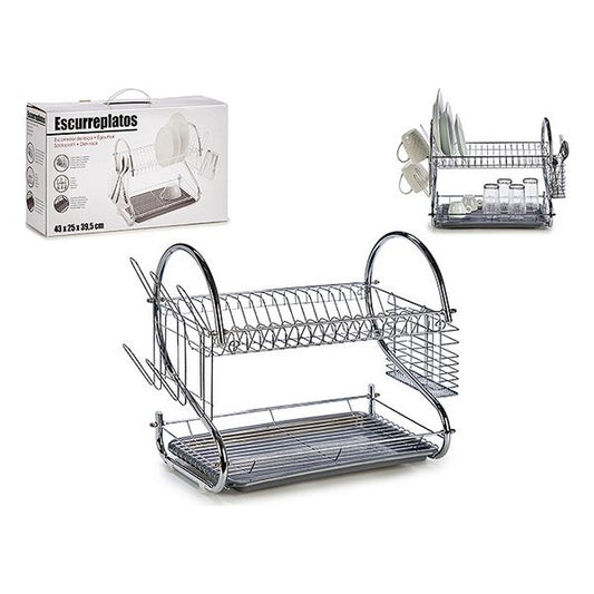Draining Rack for Kitchen Sink Anthracite (25 x 39 x 43 cm)