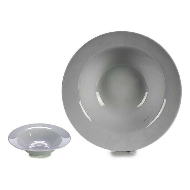 Plate White Porcelain (23 x 6,5 x 23 cm) (Ø 23 cm)