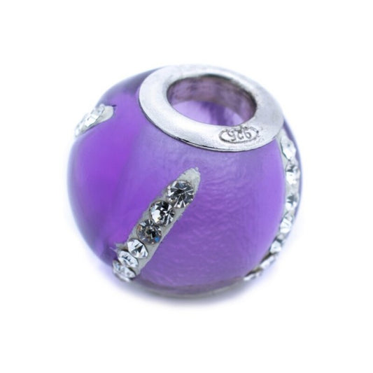 Perline da donna Viceroy VMM0311-27 Viola (1 cm)