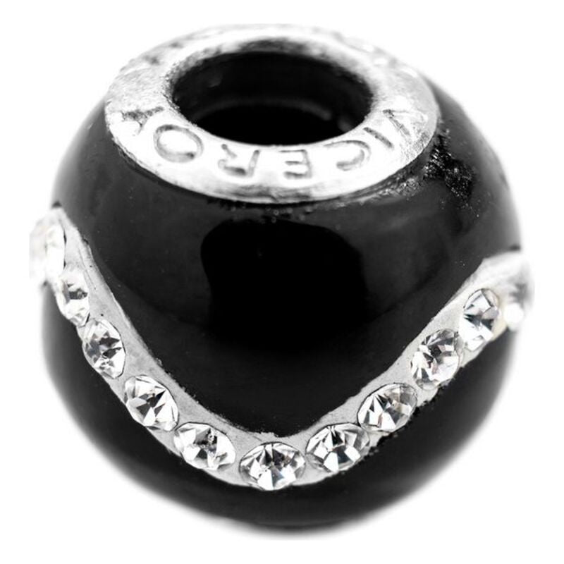 Perline da donna Viceroy VMM0210-15 Nero Argento (1 cm)