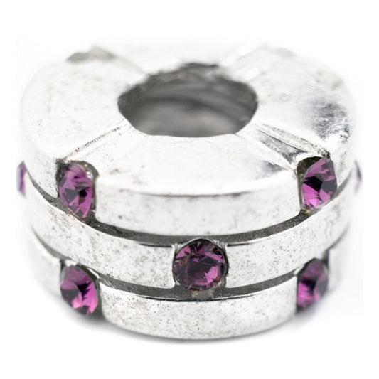 Perline da donna Viceroy VMG0022-17 Viola Argento (1 cm)