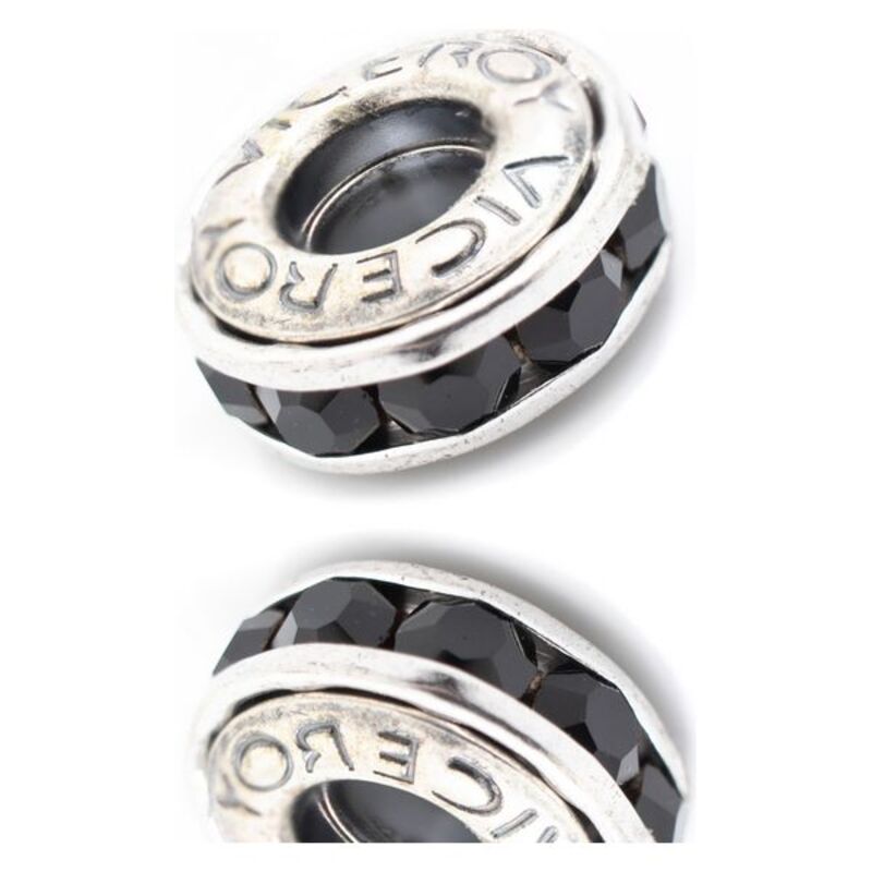 Perline da donna Viceroy VMM0244-05 Nero Argento (1 cm)