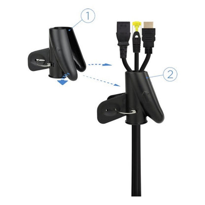 Organizzatore di cavi NANOCABLE 10.36.0001-BK Ø 2,5 cm (1 m) Nero