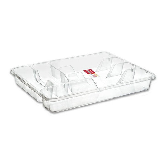 Cutlery Organiser Privilege Plastic Transparent (37,5 x 29 x 5 cm)