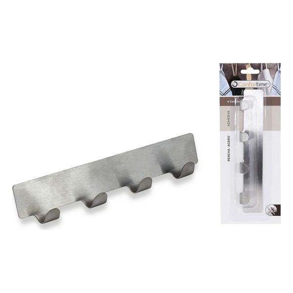 Appendiabiti da incollare Confortime Acciaio inox