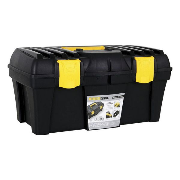Cassetta portautensili Bricotech Nero Giallo (46 X 25,7 x 22,7 cm)