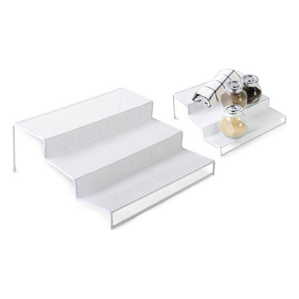 Organizer Multiuso Confortime Metallo Bianco (26,5 x 25,5 x 10,5 cm)