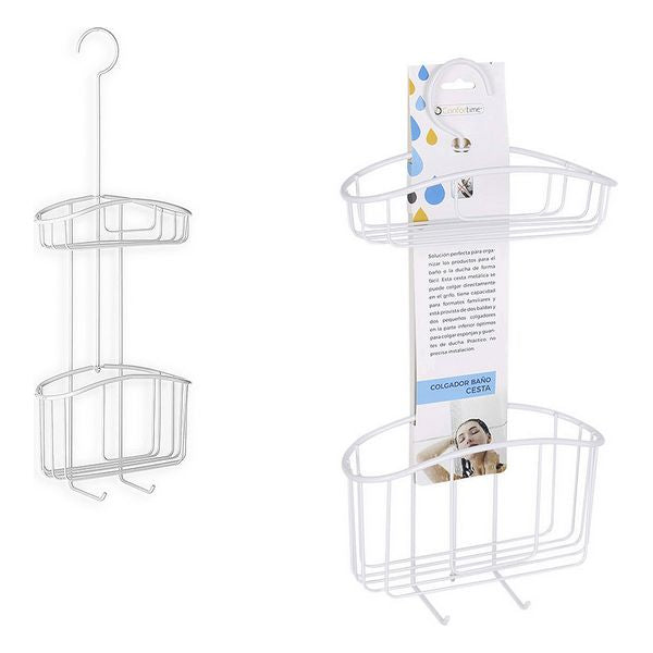 Appendiabiti Doccia Confortime Metallo Bianco (60 Cm)