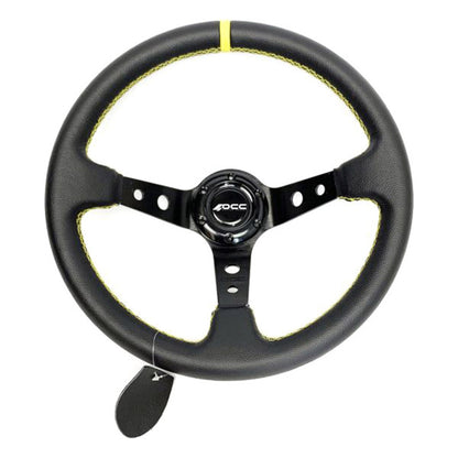 Volante da corsa OCC Motorsport Track Pelle nera
