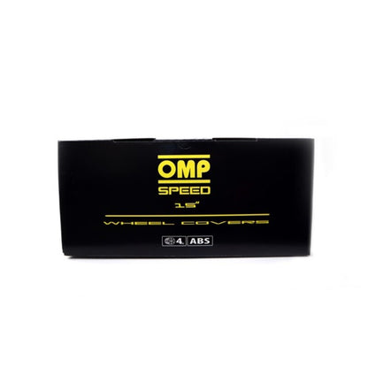 Copricerchio OMP Stinger Speed ​​Nero Argento 15" (4 ud)