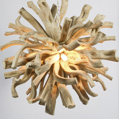 Plafoniera Legno (70 X 70 x 70 cm)