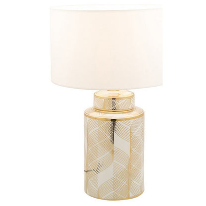 Lampada da scrivania (20 x 20 x 52 cm) Ceramica dorata