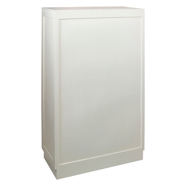 Scarpiera Legno Mindi bianco (80 x 38 x 130 cm)