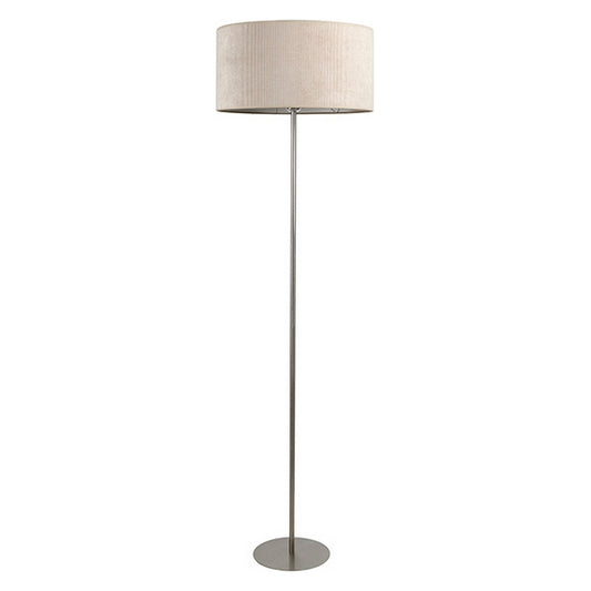 Floor Lamp Beige Velvet (45 x 45 x 158 cm)