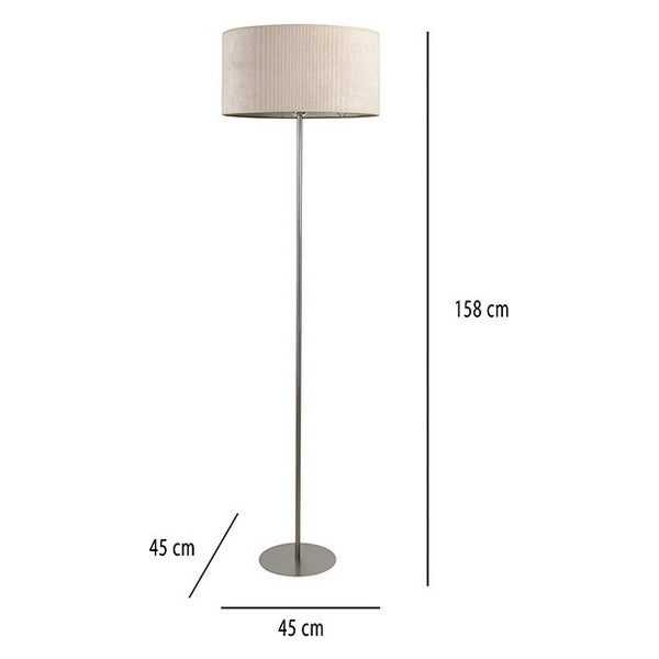 Lampada da Terra Velluto Beige (45 x 45 x 158 cm)