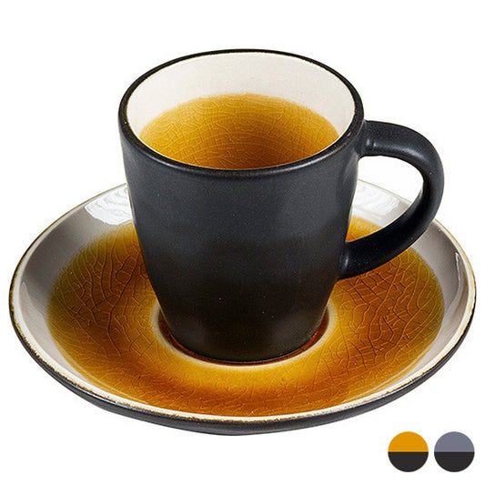 Tazza con Piatto Gres (8 X 6 x 6 cm)