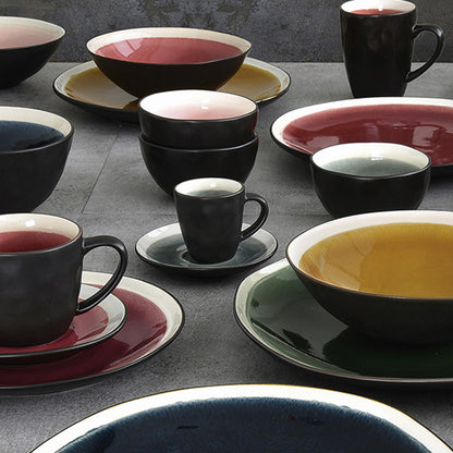 Tazza con Piatto Gres (8 X 6 x 6 cm)