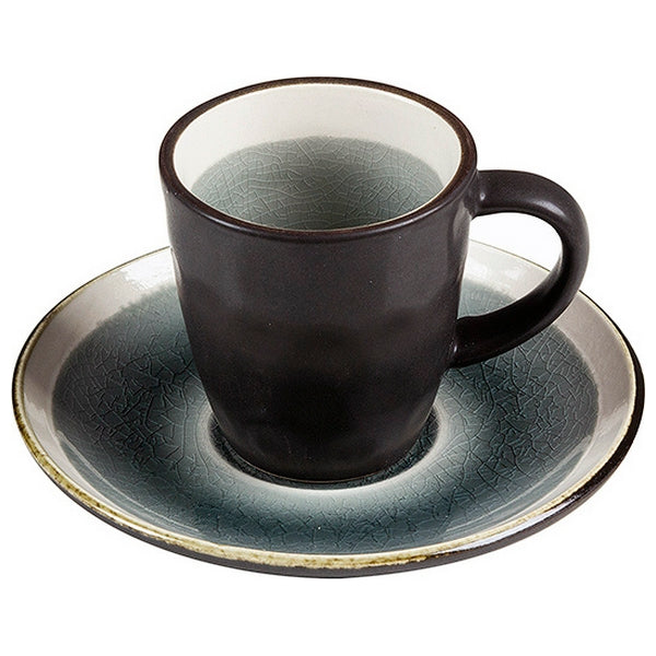Tazza con Piatto Gres (8 X 6 x 6 cm)