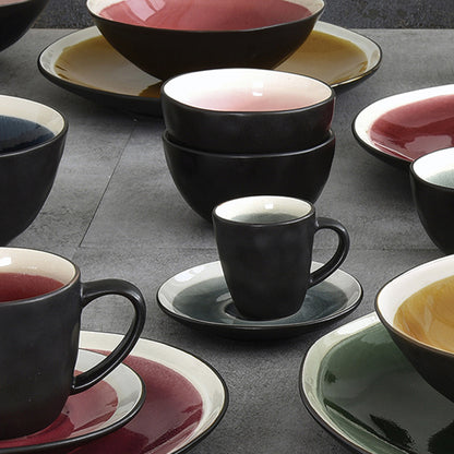 Tazza con Piatto Gres (8 X 6 x 6 cm)