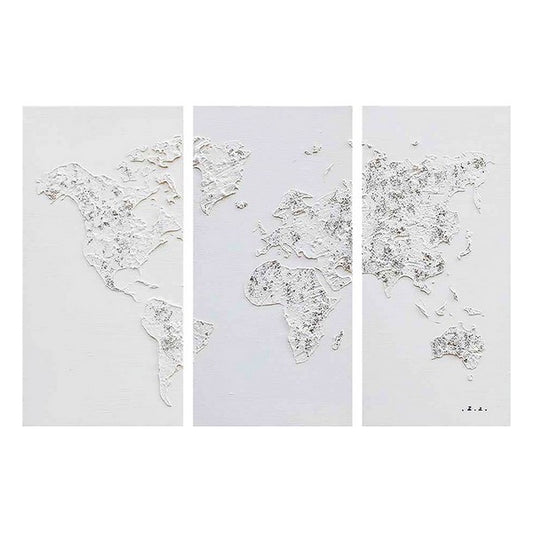 Mappa dipinta a olio (3 pezzi)