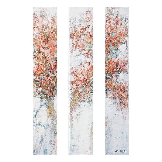 Albero dipinto ad olio (3 pezzi)