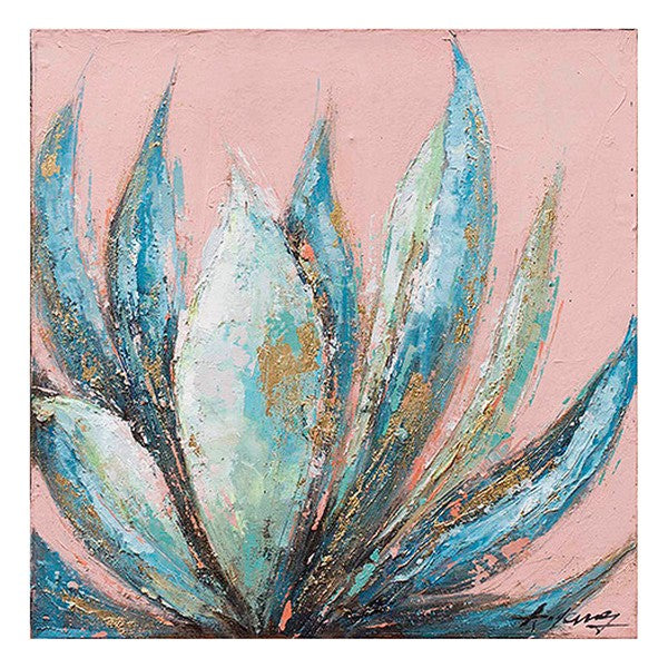 Dipinto ad olio Aloe (70 x 4 x 70 cm)