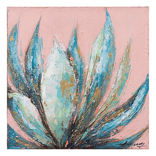 Dipinto ad olio Aloe (70 x 4 x 70 cm)