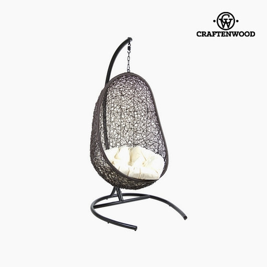 Sedile in basket con cuscino (Ø 100 cm) Nero