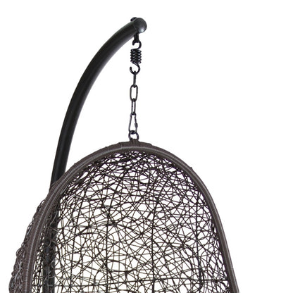 Sedile in basket con cuscino (Ø 100 cm) Nero