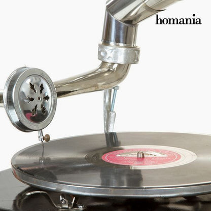 Grammofono Ottagonale Nero Argento - Collezione Old Style di Homania